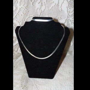 STERLING SILVER .925 NECKLACE 18" AND BRACELET 6.5" SET FLUID DESIGN NIB